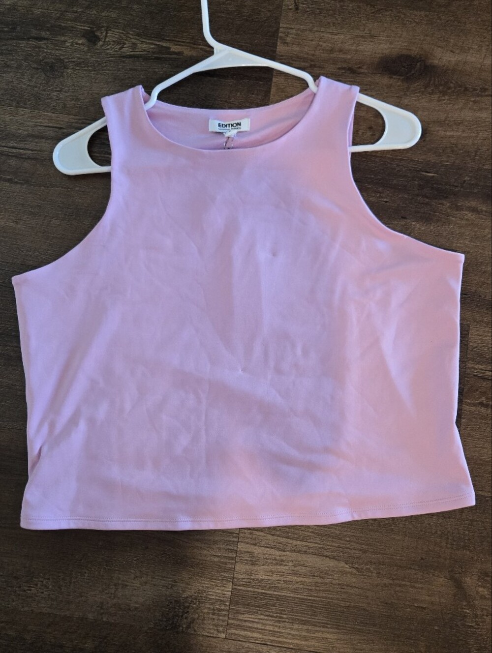 Express Pink Sleeveless Crop Tank Top